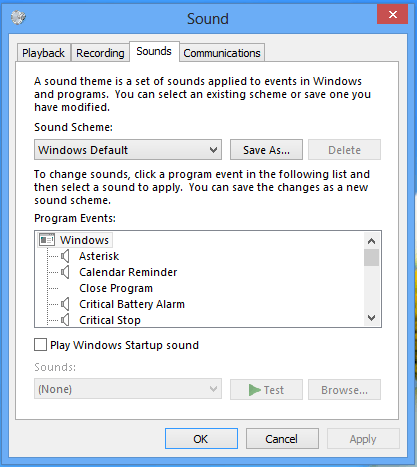 How to change Windows sounds